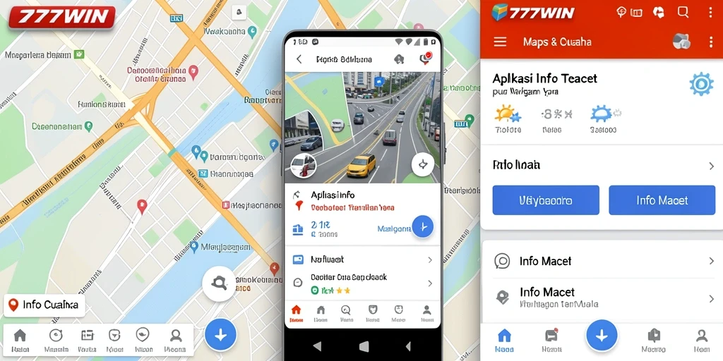 Antarmuka aplikasi 777WIN yang menampilkan informasi kemacetan terbaru.