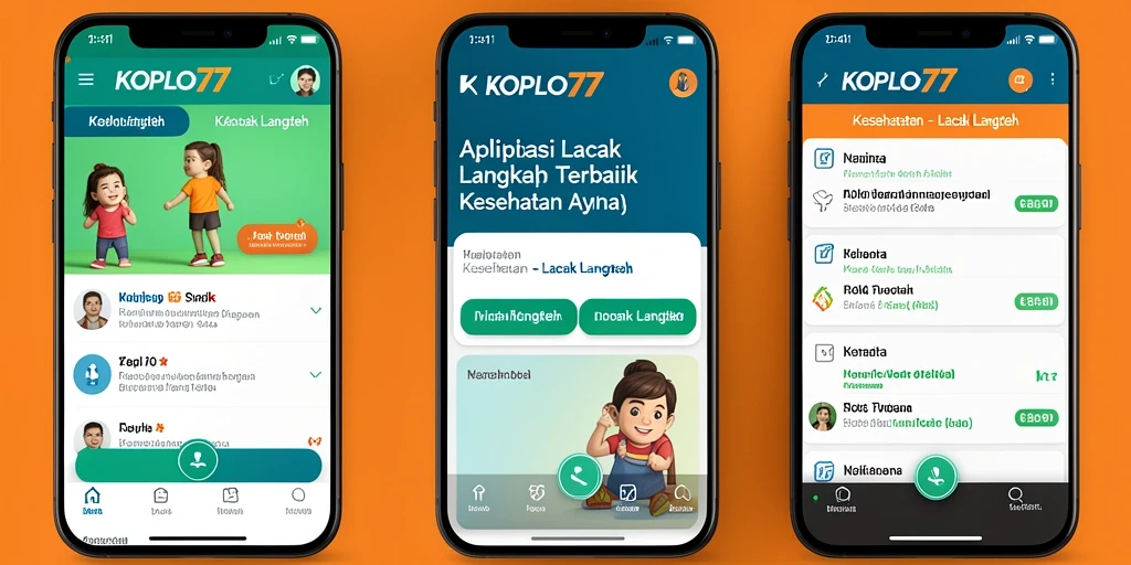 Antarmuka KOPLO77 menunjukkan fitur Lacak Langkah yang intuitif dan informatif.