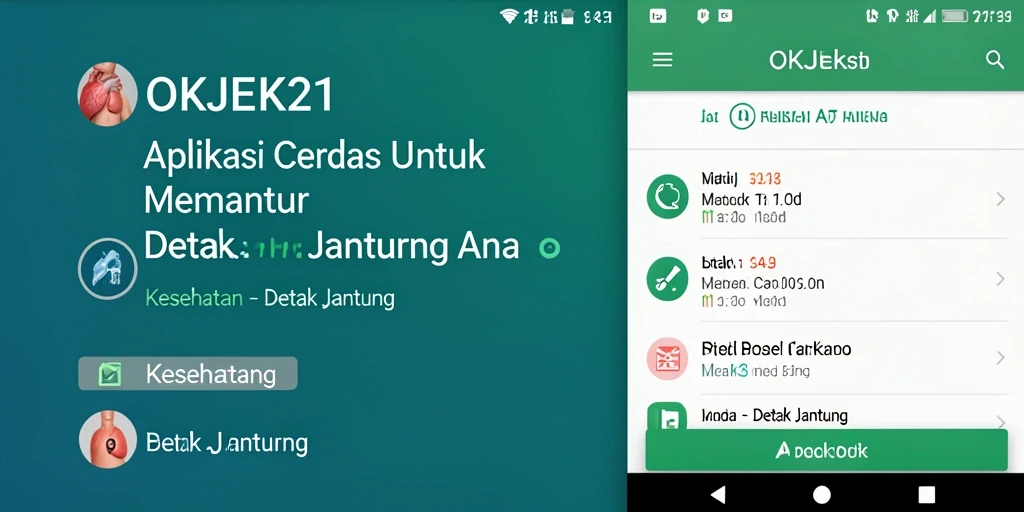Antarmuka pengguna <strong>OKJEK21</strong> yang intuitif dan informatif.