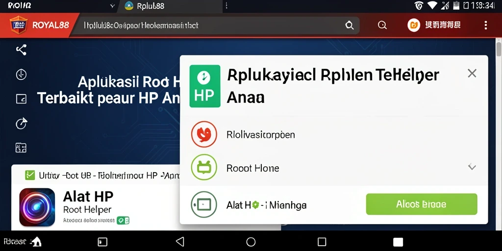 Antarmuka ROYAL88 yang intuitif dan ramah pengguna.