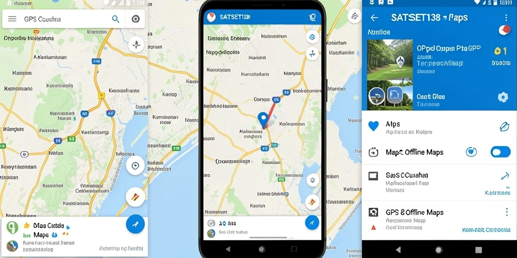 Antarmuka aplikasi GPS Offline SATSET138 yang user-friendly dan informatif.